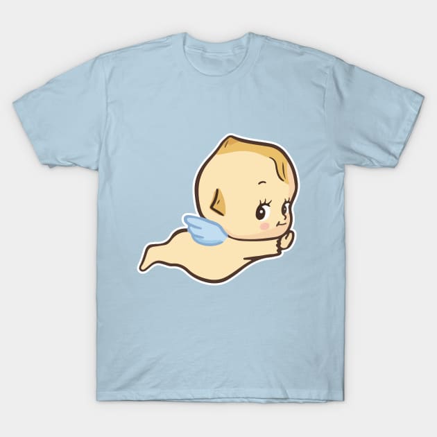 Cute flying kewpie baby angel T-Shirt by Zakuro